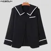 Męskie garnitury Blazers 2023 Mężczyźni Blazer Patchwork Lapel Long Sleeve Otwarty ścieg Casual Streetwear Korean Fashion Mężczyzna cienkie płaszcze S5xl Inderun 231114