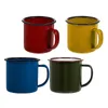 Tazze 4 pezzi Tazza da caffè in ceramica Tazza espresso Tazze da caffè Bicchiere smaltato colorato Acqua retrò