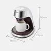 Macchina per macchine da caffè Macchina da caffè portatile completamente automatica per uso domestico, mini tazza da caffè in stile americano, tipo a goccia, tazza in ceramica gratuita