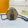 Klasik mini tasarımcı omuz çantası Kadın çanta moda kadın çapraz çanta deri tersine döndü kahverengi çiçek lüks crossbody çanta