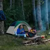 Tenten en schuilplaatsen anngrowy Campingtent 2/4-persoons Instant Family Tent Up Tenten voor kamperen Waterdicht Portab Wandelkamp Lichtgewicht tent Q231115