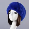 Beanies Beanie/Skull Caps Russian Winter Faux Fur Hat Warm Soft Fluffy Bomber Hats Autumn Women Quality Handmade CapsBeanie/Skull