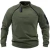 Mens Hoodies Sweatshirts Men Tactical Outdoor Polar Fleece Jacket Hunting Clothes Warm Pullover Pullover Man Windproof Coat Thermal vandring Militärtröja 231114