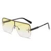 Sonnenbrille Fashion Square One Piece Punk Strass Sonnenbrille Übergroßen Diamant Frauen Männer Weibliche Brille Brillen Oculos UV400
