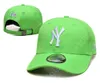 MLBキャップNYトップクオルデザイナーラグジュアリーデザインハットファッション野球手紙NYデザイナーキャップハットメンズレディースアウトドアレジャースポーツハットn-19