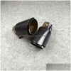 Exhaust Pipe Wholesale Car Styling Escape Akrapovic Muffler Glossy Carbon Tips Exhausts End Pipes Drop Delivery Mobiles Motorcycles Dhr4P