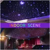 Lights décoratifs Projecteur Lampes 10W Car LED Starry Sky Plafond Twinkle Fiber Optic Light Interior Decoration Roof Star Music Contr dhyly