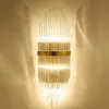 Wall Lamps Nordic Modern Crystal Lamp Minimalist Decor Mirror Light Bathroom Fixtures Bedroom Indoor Lighting Led Luminaire