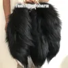 10st/Lot- 40 cm/16 "Real äkta Fox Fur Tail Keychain Cosplay Toy Bag Purse Pendant Tassels