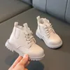 Stövlar barn läder chelsea stövlar vattentäta barn sneakers grå svarta stövlar för baby flickor stövlar pojkar skor skolfest 231115