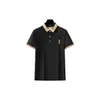 Mens Polo Shirts designer T shirt High Street Embroidery Solid color lapel polos Garter Printing Top Quality Cottom Clothing Tees Polos plus size badge2023