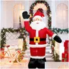 Decorazioni natalizie Decorazioni natalizie 8Ft/2.4M Babbo Natale gonfiabile luminoso esterno Led Nt Party Anno 2023 221109 Drop Deliver Dhvau