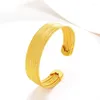 Link Bracelets 2023 Trendy 24K Gold Plating Multiple Lines Charm Gilding Bangle Women Girl Classical Jewelry Advanced Chain