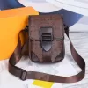 Homens archy mensageiro mm saco designer monogramas macassar lona carteiro satchels hobos pequena bolsa casual crossbody m46442 m001