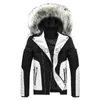 Herrjackor män jacka hösten vinter jacka faux päls jacka parka män faux läder sömmar stil cyklist motorcykel outwear jackor j231115