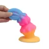 Zabawki odbytu Luminous Sex for Women Mężczyźni Kolorowe świecące dildo silikonowe monster dildos ssanie kubek tyłek rozszerzający 231114