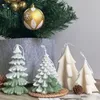 Świece świąteczne ozdoby silikonowe świeca pleśń DIY Tree rzemiosła Myliczne plasterki
