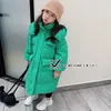 Chaqueta de plumón larga cómoda informal gruesa de invierno para niños abrigo de moda