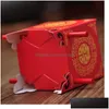 Party Favor Red Bridal Sedan Chair Boxes Gift Box Chinese Candy Packing WA1957 Drop Delivery Home Garden Festive Supplies Eve DHJ74