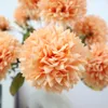 8cm Embroidered Ball Simulation Bouquet Tabletop Flower Arrangement Decoration Shooting Props Holding Flowers African Ball Chrysanthemum Vase Flowers