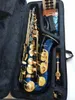 Real shot Japan Yanagis Brand NEW Sassofono contralto A-W02 Blue Gold Key Super professionale Bocchino per sax di alta qualità Accessori Spedizione