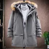 Mens Down Parkas Top Quality Brand Hooded Casual Fashion Long Thicken Outwear Jacket Men Winter Windbreaker Coats Clothing 231114