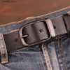 Ceintures FAJARINA qualité Unique mode unisexe rétro ceintures jean hommes noir rouge marron Geunine cuir 33mm ceinture pour hommes femmes N17FJ179 Q231115