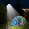 Lanterne de camping portable à l'extérieur LED lampe de travail trépied USB lampe de camping projecteur SMD lampes à pilier télescopique pour voyage sur route pêche barbecue Q231116