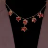 Anhänger Halsketten Spiel Genshin Impact Halskette Cosplay Kaedehara Kazuha Legierung Damen Schmuck Geschenk Zubehör Pullover Kette