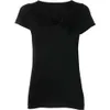 23 Zomer Dames T-shirt Zadig Voltaire Back Classic Letter Shirts Verguld U-hals Dames Zwart T-shirt met korte mouwen