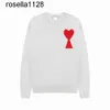 2023New Womens Sweater Designer Felpa Mens Jumper Pull Manica lunga marchio di moda Bussola ricamato amis Cotton Overshirt Pullover maglione da donna da uomo