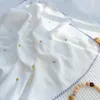 Battaniyeler 4 Katman Nakış Kiraz Ayı Yıldızlar Muslin Pamuk Battaniye Yumuşak Bebek Kunkarı Doğdu Banyo Havlusu Alım