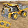 Transformation toys Robots RC Car Children Toys Remote Control For Boys Radio Excavator Dump Truck Bulldozer Electric car Kids Gift 231114