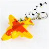 Party Favor Plastique LED 3D Avion Fighter Porte-clés Anneaux avec son Nouveauté Jouet Cadeau pour enfants Wa2083 Drop Livraison Home Garden Fest Dhk6Z