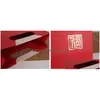 Party Favor Red Wine Kraft Paper Box Double Standard Packaging Presentväskor Portable Handle Christmas Favors ZA5758 Drop Delive DH3SG