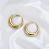 Boucles d'oreilles FYSARA Style 2023 en gros lisse exquis grand cercle cerceau pour femmes fille fête de mariage bijoux en acier inoxydable