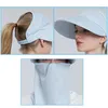 Chapeaux à large bord protection du cou visage couverture soleil femmes chapeau été casquette d'équitation en plein air femme-sensation crème solaire