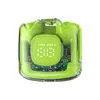 インイヤーイヤホンTWS BluetoothヘッドフォンTM60モデルワイヤレスイヤホンミラースクリーンLEDディスプレイビルトインマイクの高品質のヘッドフォンヘッドセット付き2つ
