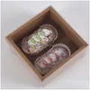 Gift Wrap Retro Kraft Paper Transparent Moon Cake Egg Yolk Biscuit Pastry Box Pvc er Bakning Packaging LX3218 Drop Delivery Home Gard Dhmuf