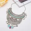 Chokers Trendy Bohemian Heavy Geometry Choker Necklace Gold Color Vintage Collar Statement Maxi Necklace for Women Jewelry Gift 231115