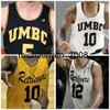 Mich28 UMBC Retrievers College Basketball Jersey 10 Jairus Lyles 11 KJ Maura 0 Jesaiah Rogers 1 Josh Rosario 3 KJ Jackson Custom Stitched