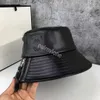 LOE Wide Brim Hats Chapeau de seau de designer Chapeaux à glissière de mode Casquette Chapeau hip-hop en cuir véritable Chapeaux en cuir véritable unisexe Lettres Chapeaux ajustés extérieurs décontractés