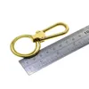 Keychains Mirror Polished Solid Brass Quick Open Spring Snap Hook Luxury Business Lock Rings Fob Craft Gift House Warming