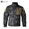 Giacche da caccia HAN WILD Tactical Hiking Soft Shell Coat Giacca in pile uniforme da uomo Abbigliamento casual militare Arrampicata 2023