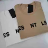 Heren t-shirts mode katoen blend t shirt heren vrouw kleding grappige brief printen patchwork kleur casual jumper ess 19770 grafische mouwen jersey tee