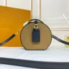 Klasik mini tasarımcı omuz çantası Kadın çanta moda kadın çapraz çanta deri tersine döndü kahverengi çiçek lüks crossbody çanta