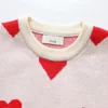 Pull 1-6 ans Listenwind bébé fille saint valentin pulls mignon à manches longues coeur imprimé pulls en tricot pull hauts 231115