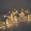 Decorações de Natal 10 LED Tree House Style Fairy Light String Ano de casamento Xmas para 231115