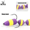 Hameçons de pêche W.P.E MANDULA Leurre Taille L Multicolore Doux Artificiel Bass Tackle Wobblers Nager Appât Pesca 231115