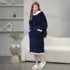 Pineapple plaid hooded loafer TV blanket zipper loungewear loose pajamas and thick plus size nightgown